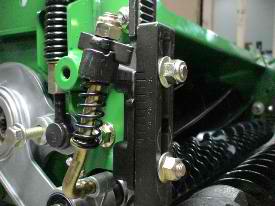john deere 2653b precision cut trim and surrounds mower front roller bracket